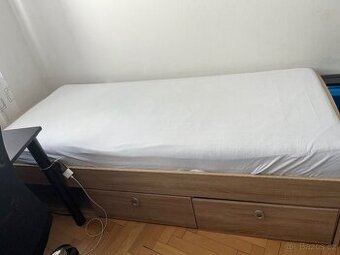 Studentska postel s supliky, rostem bez matrace 90x200cm