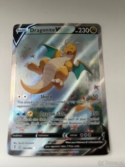 Dragonite V Pokémon karta