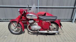 Jawa 350/360 se sajdou Velorex 560