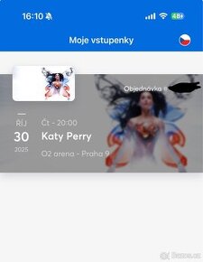 Vstupenky Katy Perry