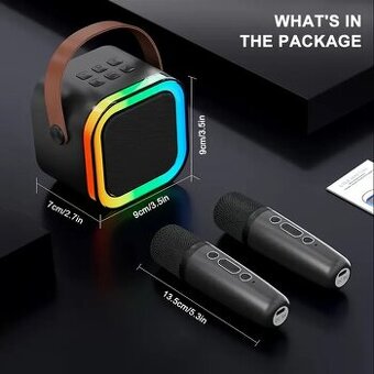 Přenosný Karaoke set (bluetooth) 2x mikrofon - 1