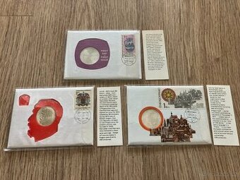 Numismatické mincovní dopisy Československo Slovensko mince