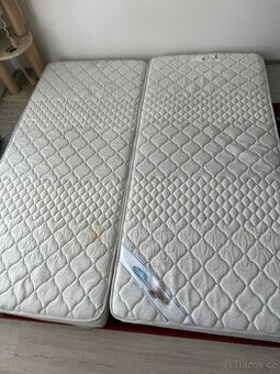 2x matrace 90x200x15cm