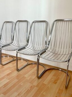 vintage chairs chromové židle Gastone Rinaldi