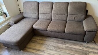 Rozkládací rohová sedačka s úložným prostorem – Pardubice