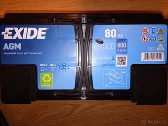 Autobaterie Exide AGM EK800 80Ah 12V
