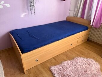 Postel PATRIK AS-04 90x200 ASKO včetně MATRACE a roštů