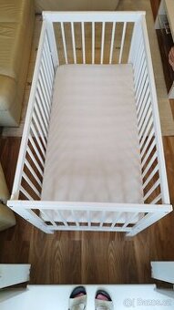 Dětská postýlka Scarlett Perta  bílá 120x60