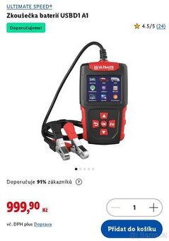 Zkoušečka baterií USBD1