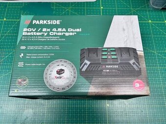 Dvojitá rychlonabíječka parkside nová