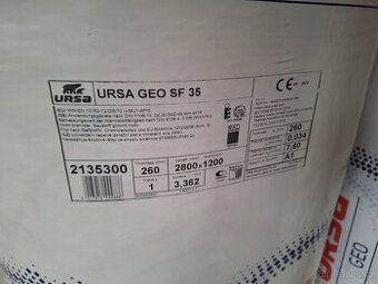Izolace minerální vata URSA SF 35, 260mm, 3,362m²/role