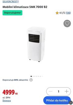 SILVERCREST® Mobilní klimatizace SMK 7000 B2