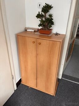 Předsíňový set – botník + věšák + velké zrcadlo