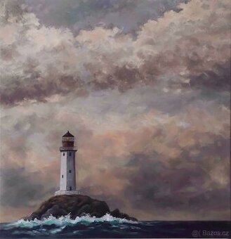 Ručně malovaný obraz – Olejomalba – Města a budovy