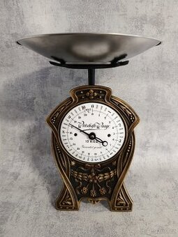 Velmi pěkné jednomiskové litinové 10kg váhy Deutsches 1905