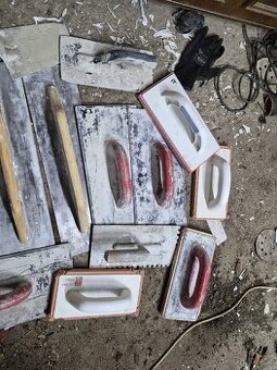 Zednická hladítka – velká sada (různé typy) - 1