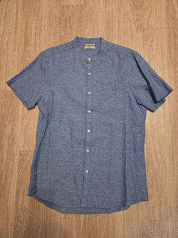 Lněná pánská košile F&F, L - 1