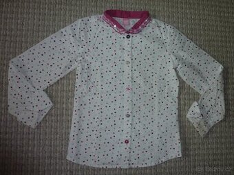 Košile s puntíky, vel. 122