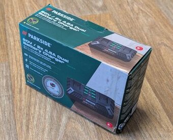 NOVÁ Dvojitá rychlonabíječka Parkside PDSLG 20 B1