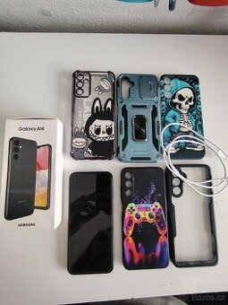Samsung galaxy A14 4/64gb včetně krabice a několika krytů