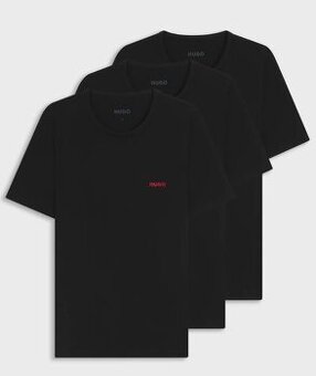 3x černé tričko HUGO BOSS (3-pack) - vel. M