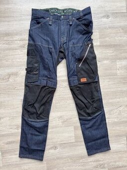 Džínové kalhoty Snickers workwear FlexiWork denim+