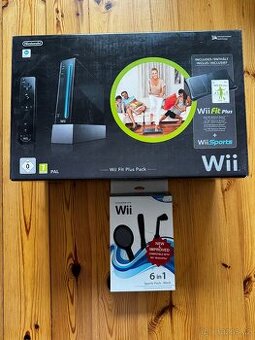 Herní set Nintendo Wii + Wii Fit Plus & Sports Pack (Komplet