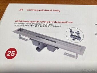 Žlábek do sprchy 85cm nerez