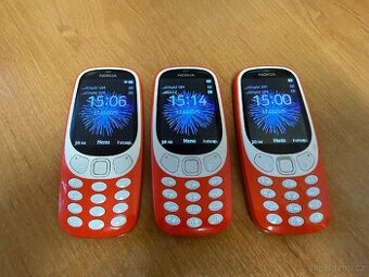 NOKIA 3310 na dvě SIM karty - originální baterie a nabíječka