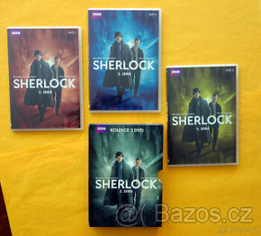 3 DVDset: Sherlock /2. série 2011/NEPOUŽITÉ,NEHRANÉ 100%stav