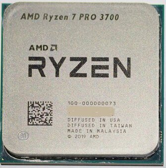 Ryzen 7 PRO 3700, 65W,  8 jader / 16 vláken, 32MB L3 cache
