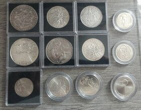 Sbírka stříbrných mincí Československo