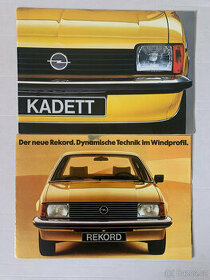 Staré prospekty Opel Kadett a Opel Rekord - 1