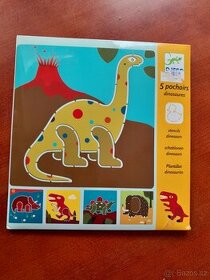 Prodám šablony na obkreslování- Dinosauři- DJECO - 1