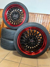 Origo. Letní Borbet wheels R20” Black rim red - 1
