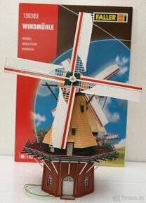 Větrný mlýn s pohonem-2 - modelová železnice H0 (1:87)