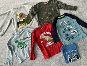 Set chlapeckého oblečení s dinosaury 98-104