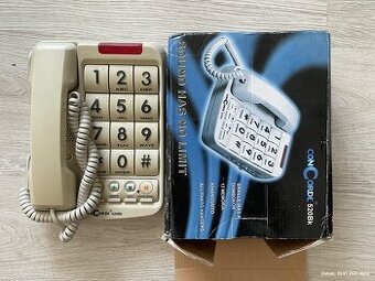 Hlasitý Telefon na pevnou linku s Braillovým písmem