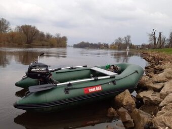 nafukovací člun Boat 007 290 + lodní motor Mercury 3,5hp