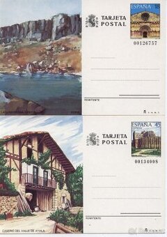 4 dopisnice Španělska  z 1989/1990