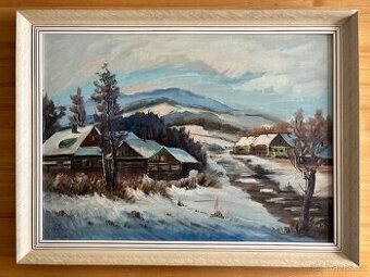 Obraz Jaroslav Štefl, olejomalba na desce 58x78