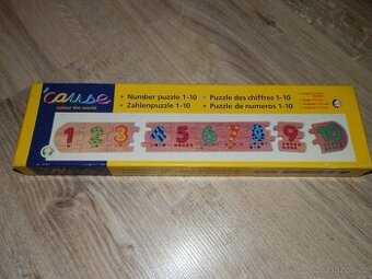 Dřevěné puzzle – Čísla 1 – 10