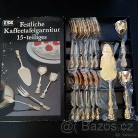 Servírovací set (zlatá barva)