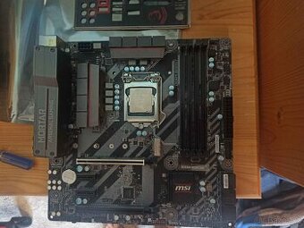 Intel i5-7500 + MSI B250M Mortar + chladič + kabeláž