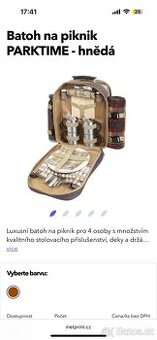 Batoh na piknik s vybavením