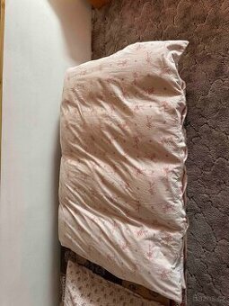 Péřové prošívané deky nové, drané peří + polštáře