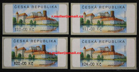 AU 3/2- Automatové známky- Jindřichův Hradec (10-24 Kč)