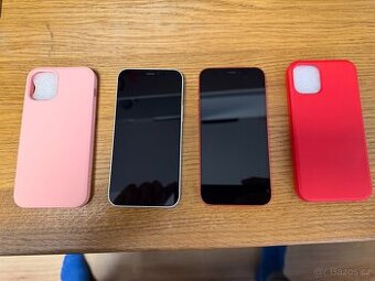 2x iPhone 12 Mini 64GB nová baterie, stav A+ záruka 6m+obaly