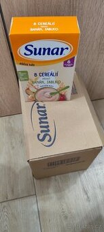 Sunar Mléčná kaše s 8 cereáliemi banán a jablko 210 g