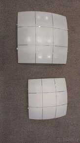 Skleněné nástěnné svítidlo - 3 kusy